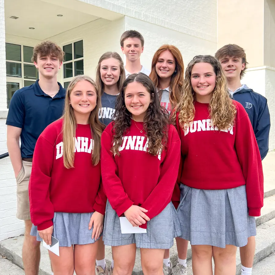 Dunham Upper School Prefects standing together