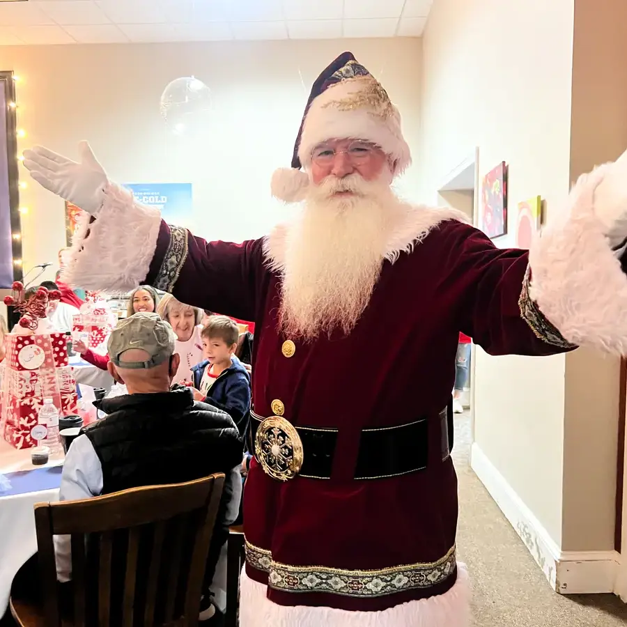 Santa Claus at The Dunham School's Breakfast with Santa event