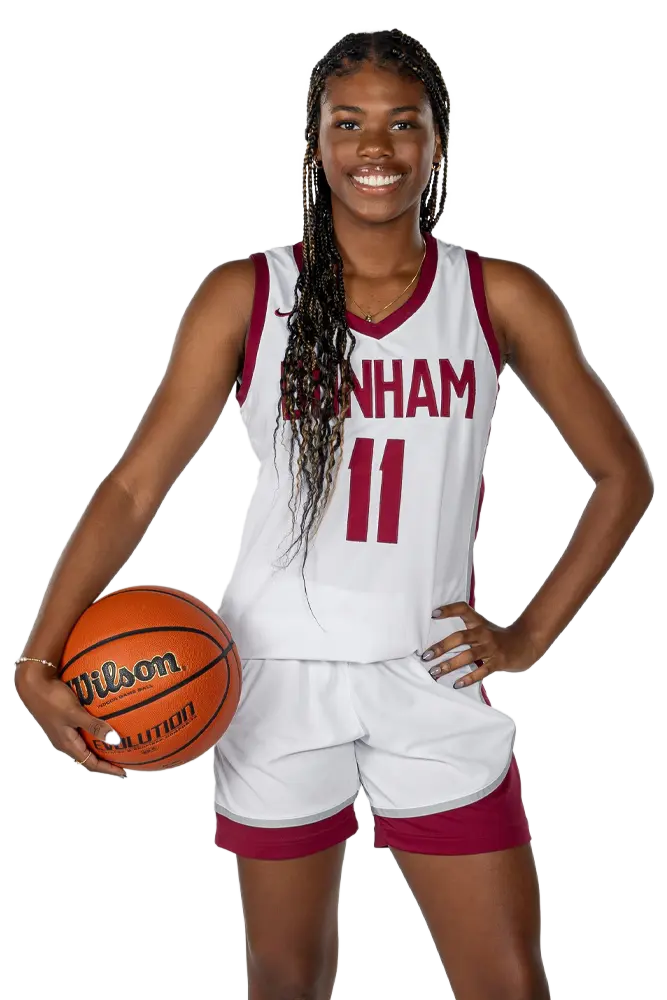 High school girls basketball player