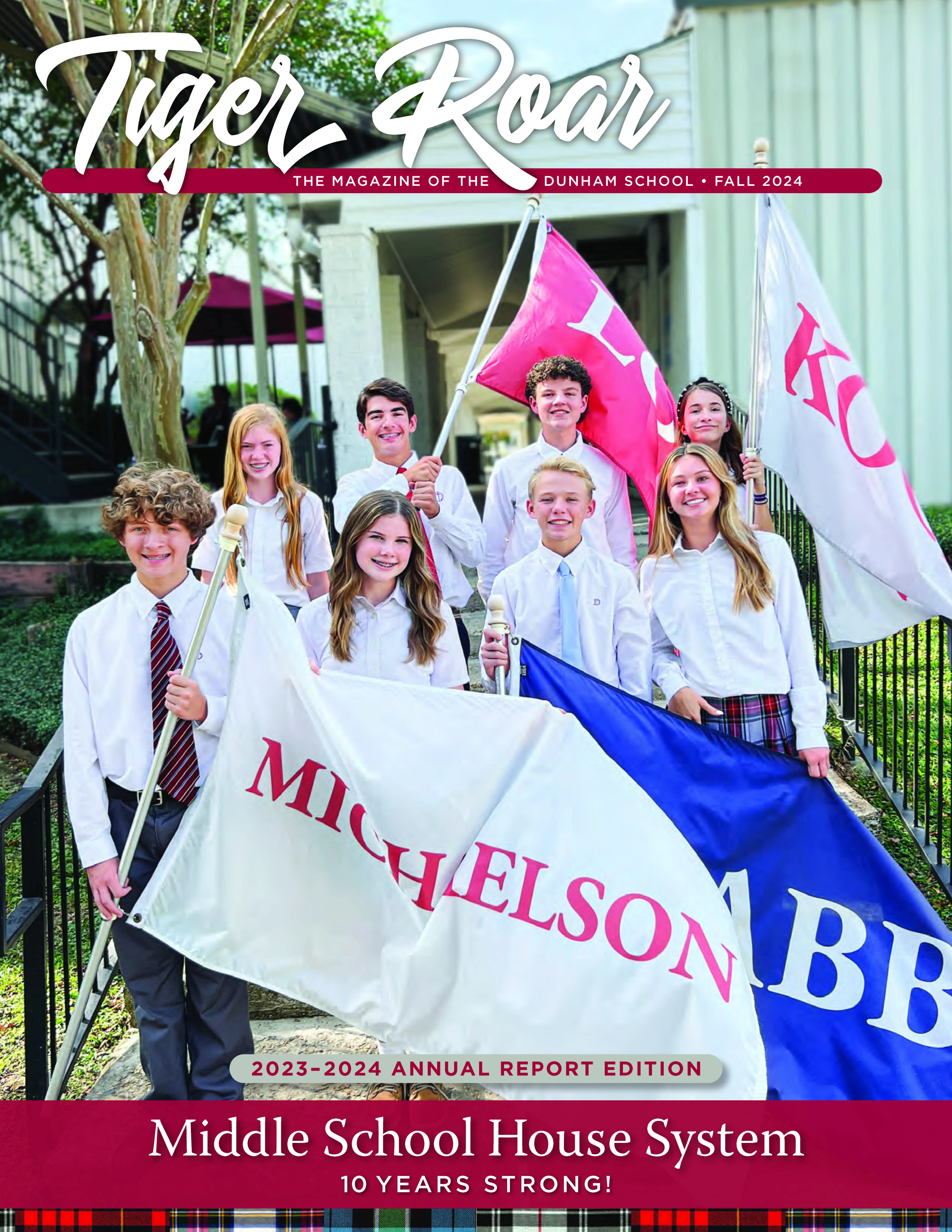 Cover image from The Dunham School's Tiger Roar magazine